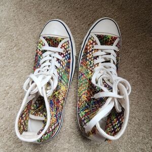 PRIDE converse crochet limited edition size 9.5 women